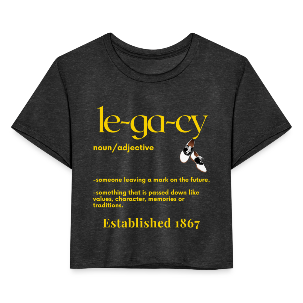 Legacy Cropped T-Shirt - deep heather