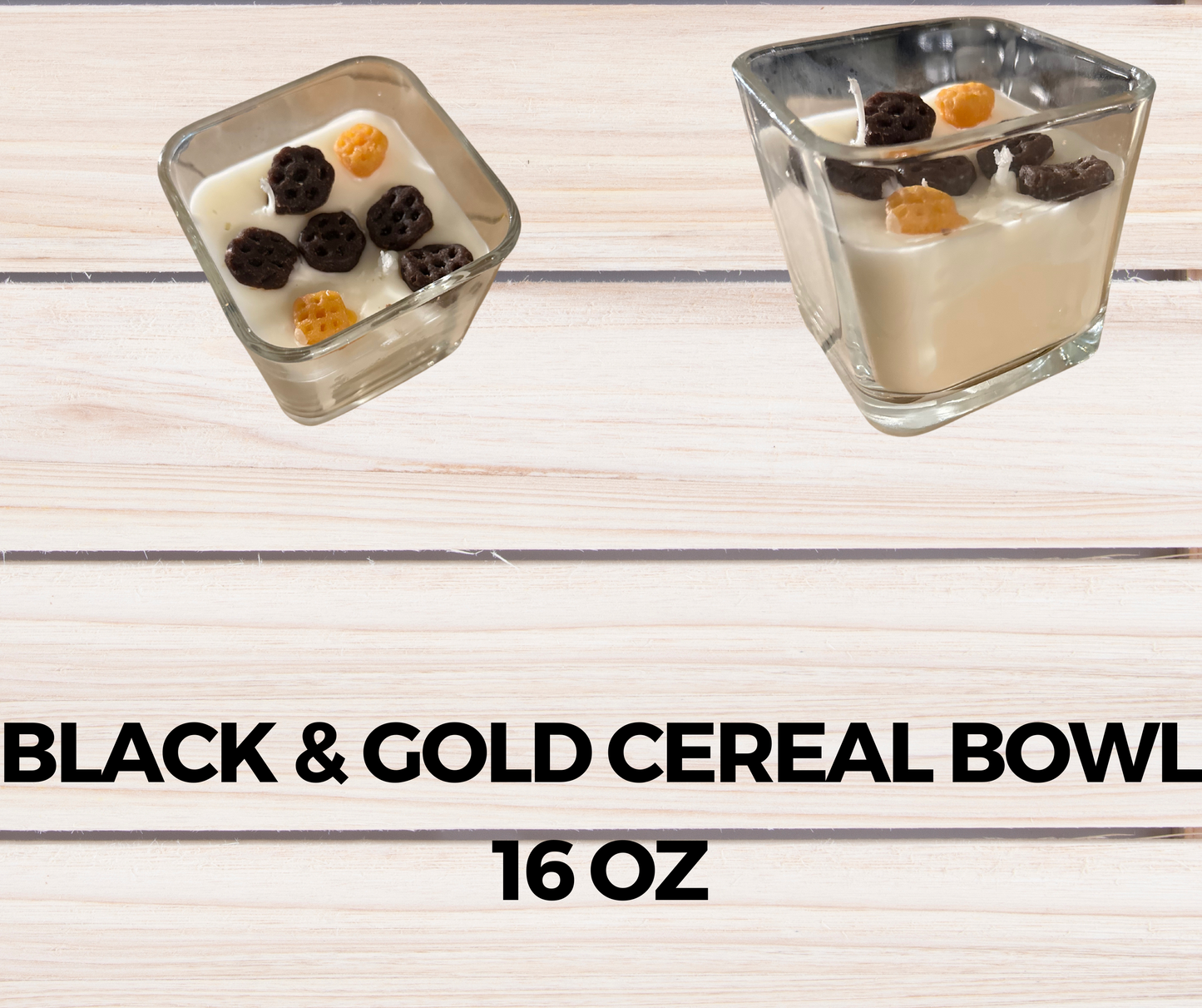 Black & Gold Cereal Bowl Small