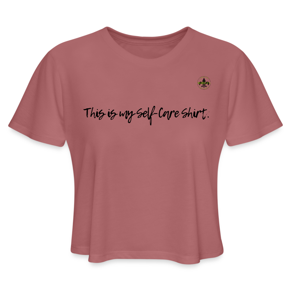 Women's Cropped T-Shirt - mauve