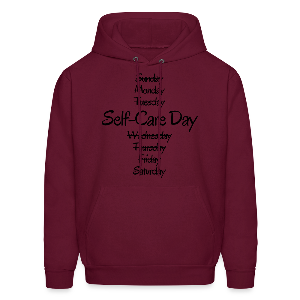 Self-Care Hoodie - burgundy