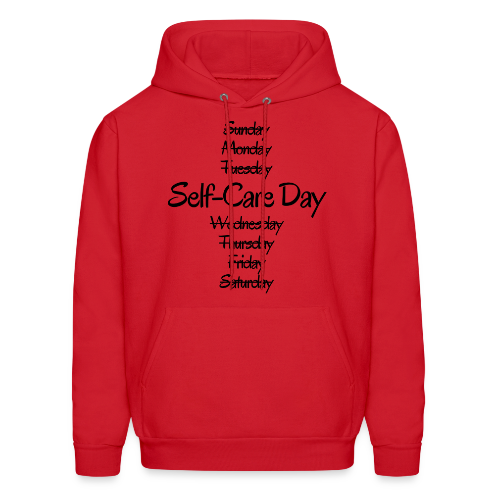 Self-Care Hoodie - red