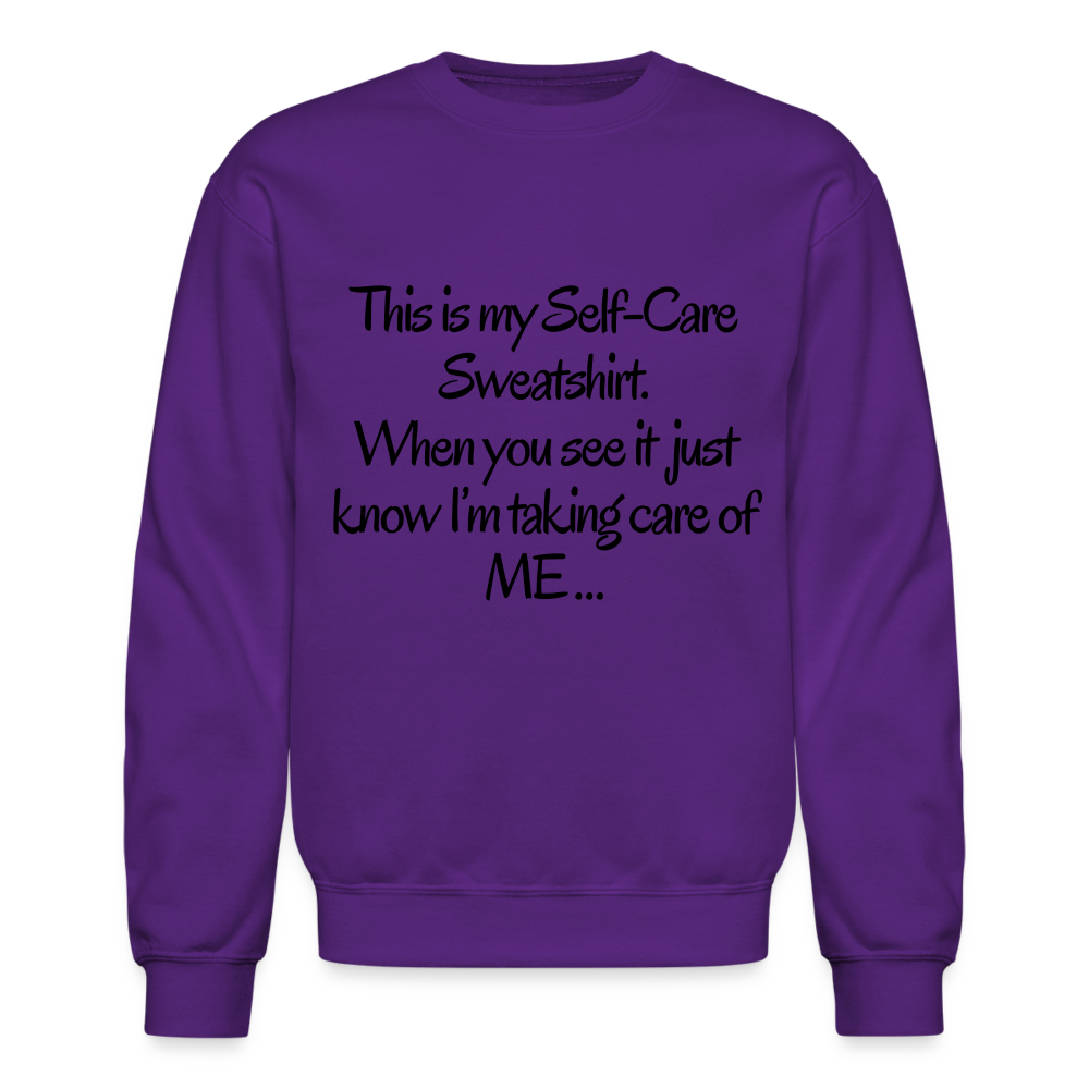 Taking care of me Sweatshirt - purple