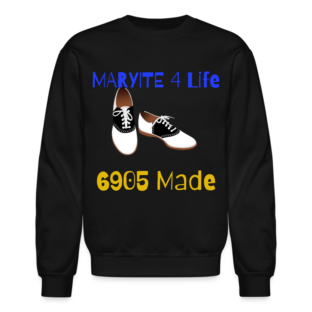 Blue & Gold Homecoming Crewneck Sweatshirt - black