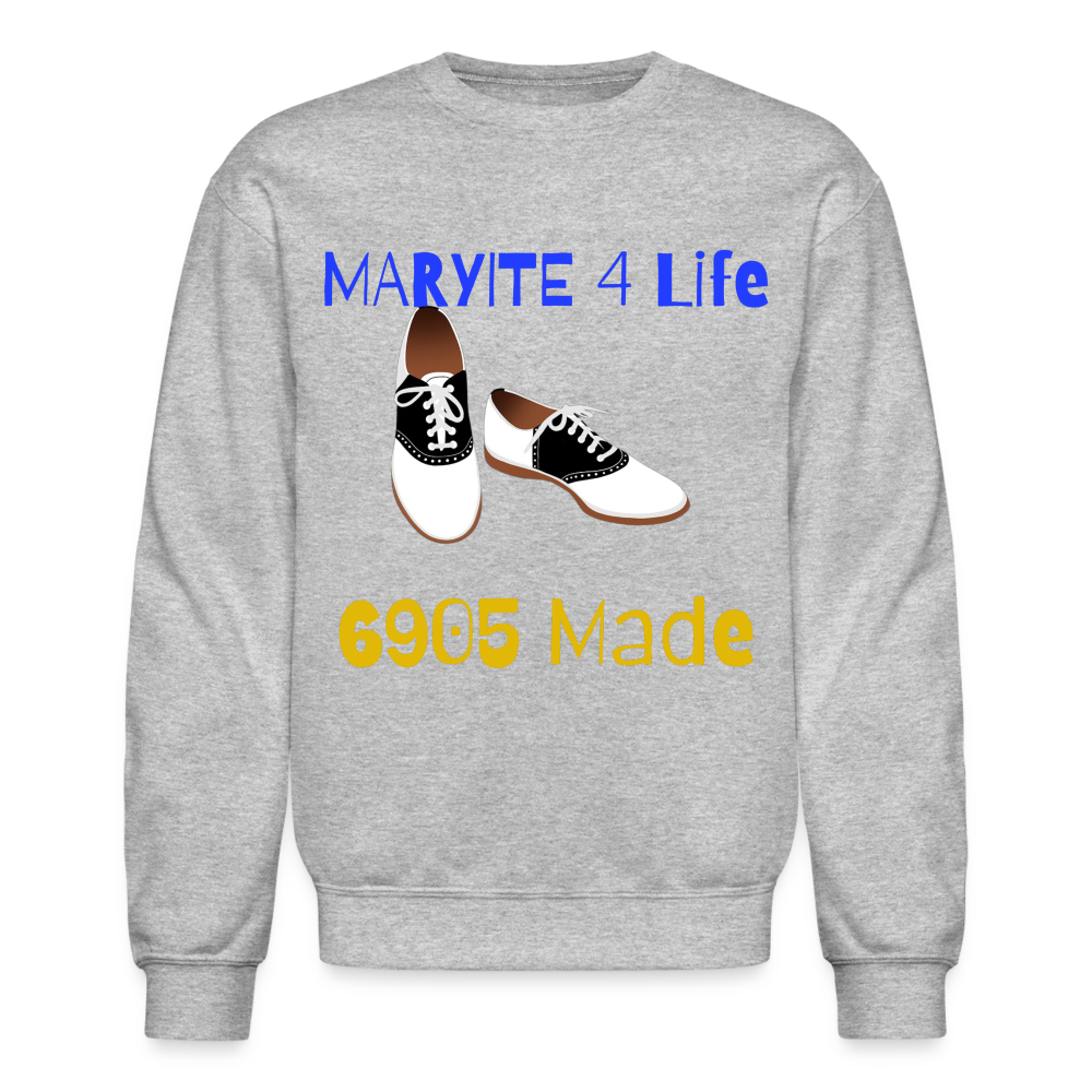 Blue & Gold Homecoming Crewneck Sweatshirt - heather gray
