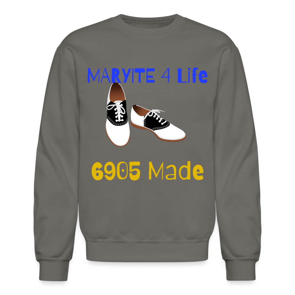 Blue & Gold Homecoming Crewneck Sweatshirt - asphalt gray