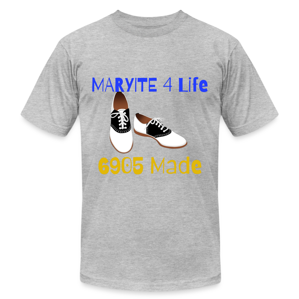 Blue & Gold Homecoming Crewneck T-Shirt - heather gray