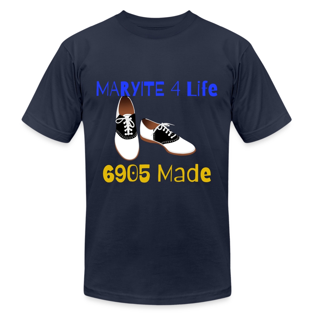 Blue & Gold Homecoming Crewneck T-Shirt - navy