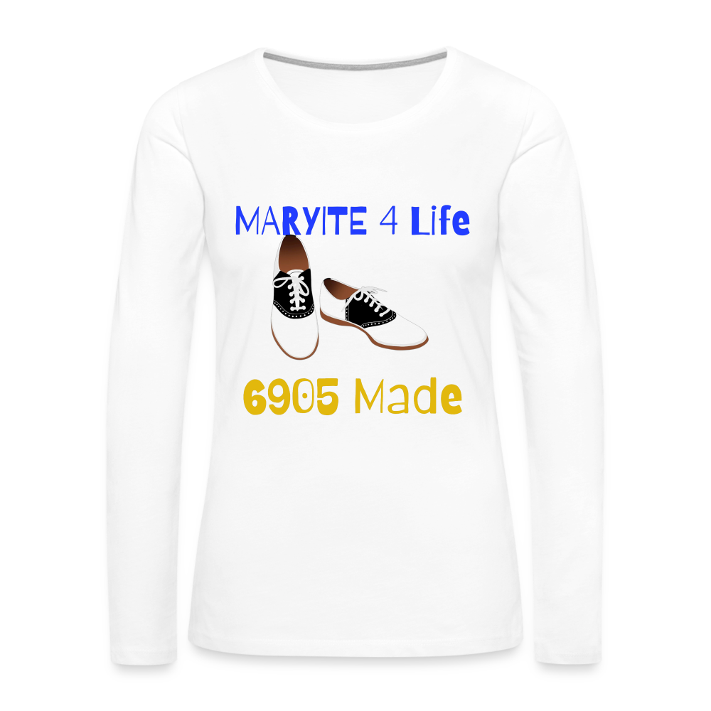 Blue and Gold Homecoming Women's T-Shirt - white