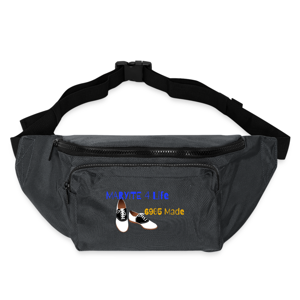 HOMECOMING Large Crossbody Hip Bag - charcoal gray