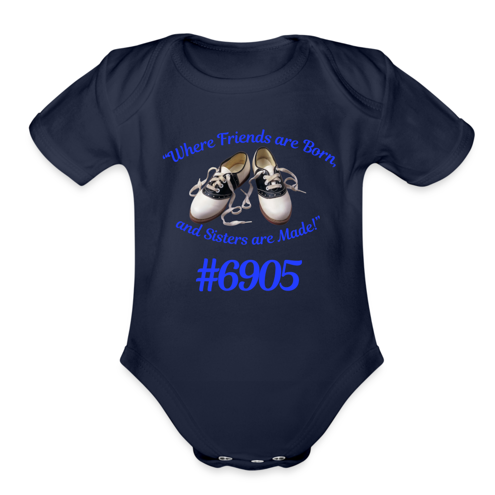 Sister’s Baby Bodysuit - dark navy