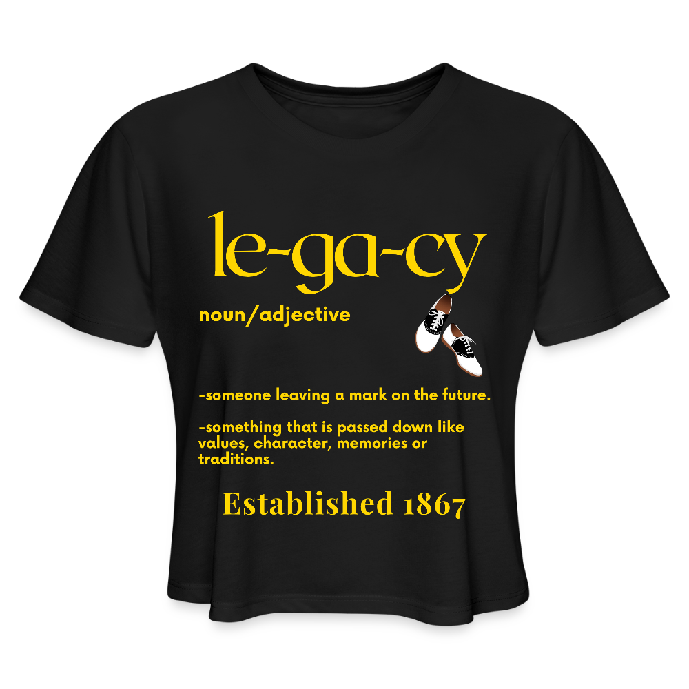 Legacy Cropped T-Shirt - black
