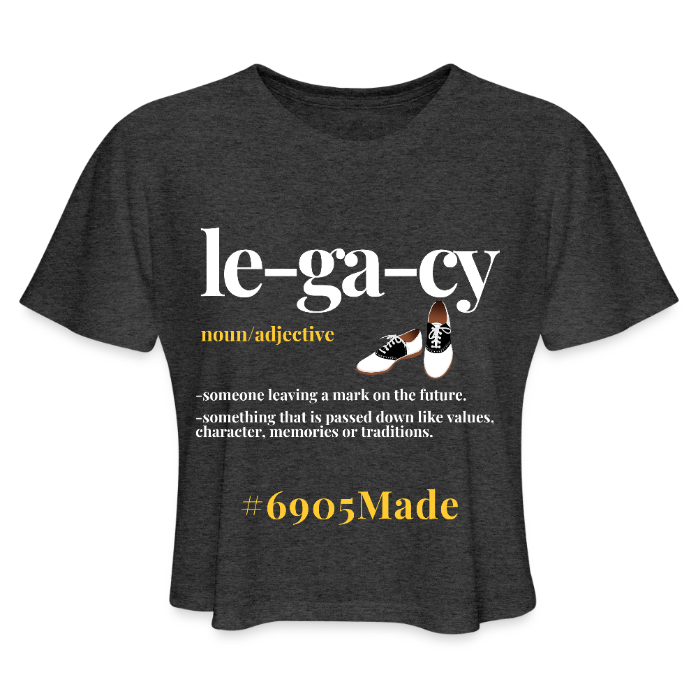 Legacy Cropped T-Shirt - deep heather