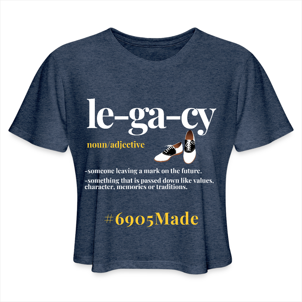 Legacy Cropped T-Shirt - heather navy
