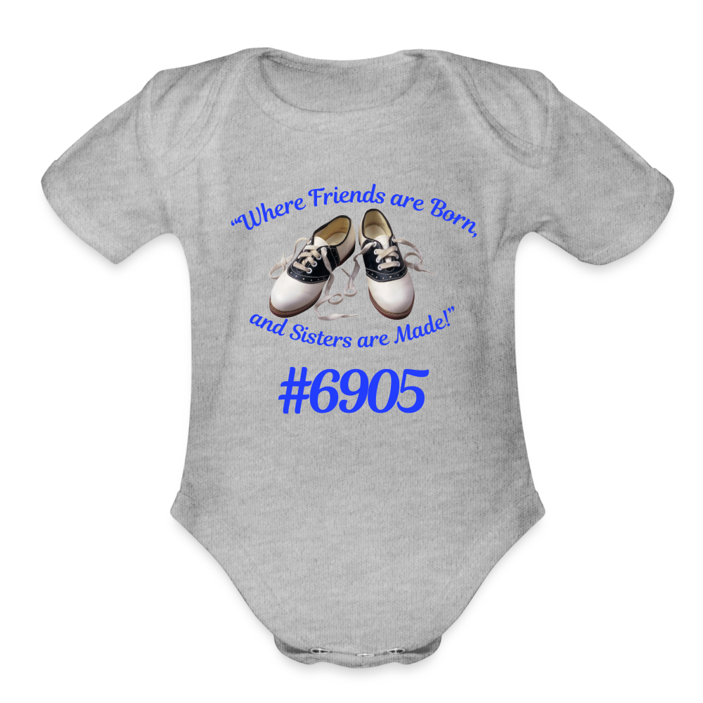 Sister’s Baby Bodysuit - heather grey