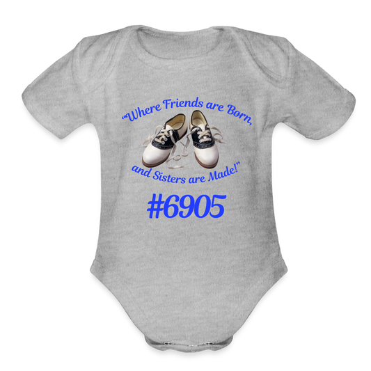 Sister’s Baby Bodysuit - heather grey