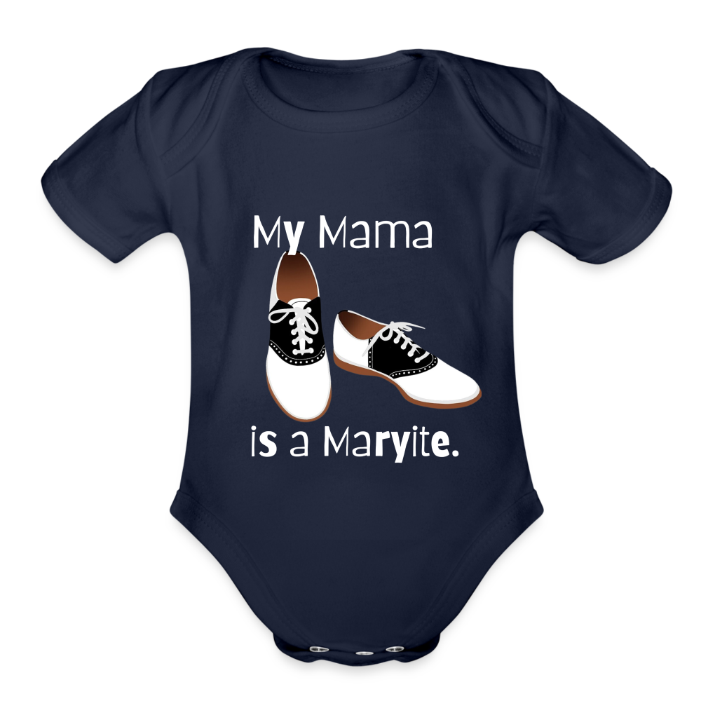 My Mama Baby Bodysuit - dark navy