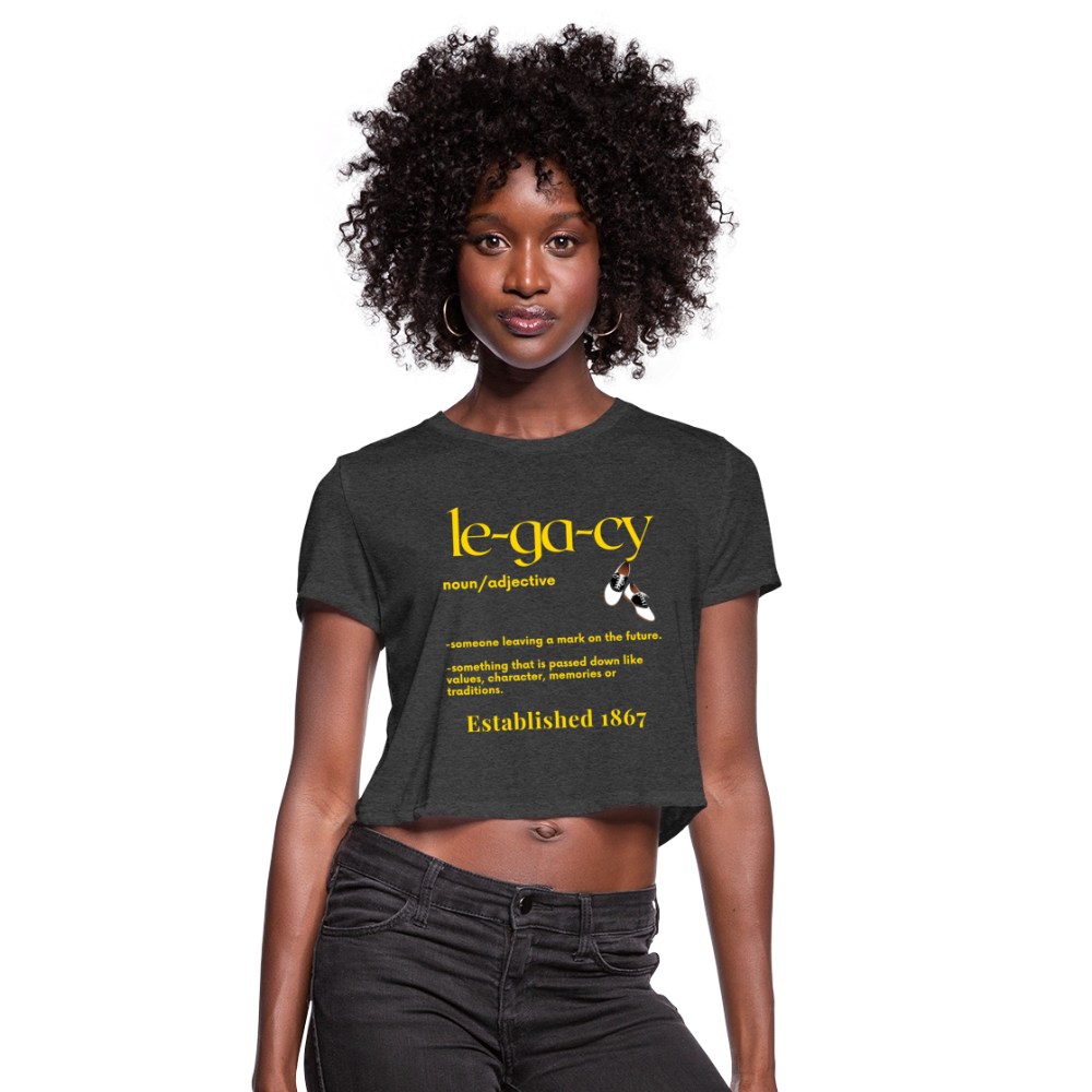 Legacy Cropped T-Shirt - deep heather