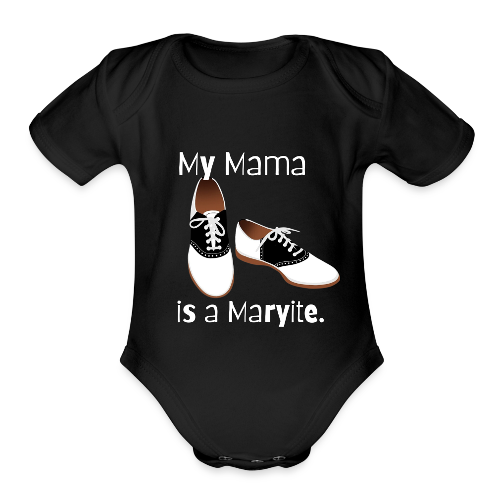 My Mama Baby Bodysuit - black