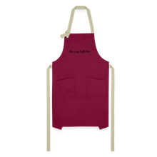 Load image into Gallery viewer, Self Care Apron - burgundy/khaki
