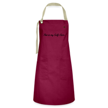 Load image into Gallery viewer, Self Care Apron - burgundy/khaki

