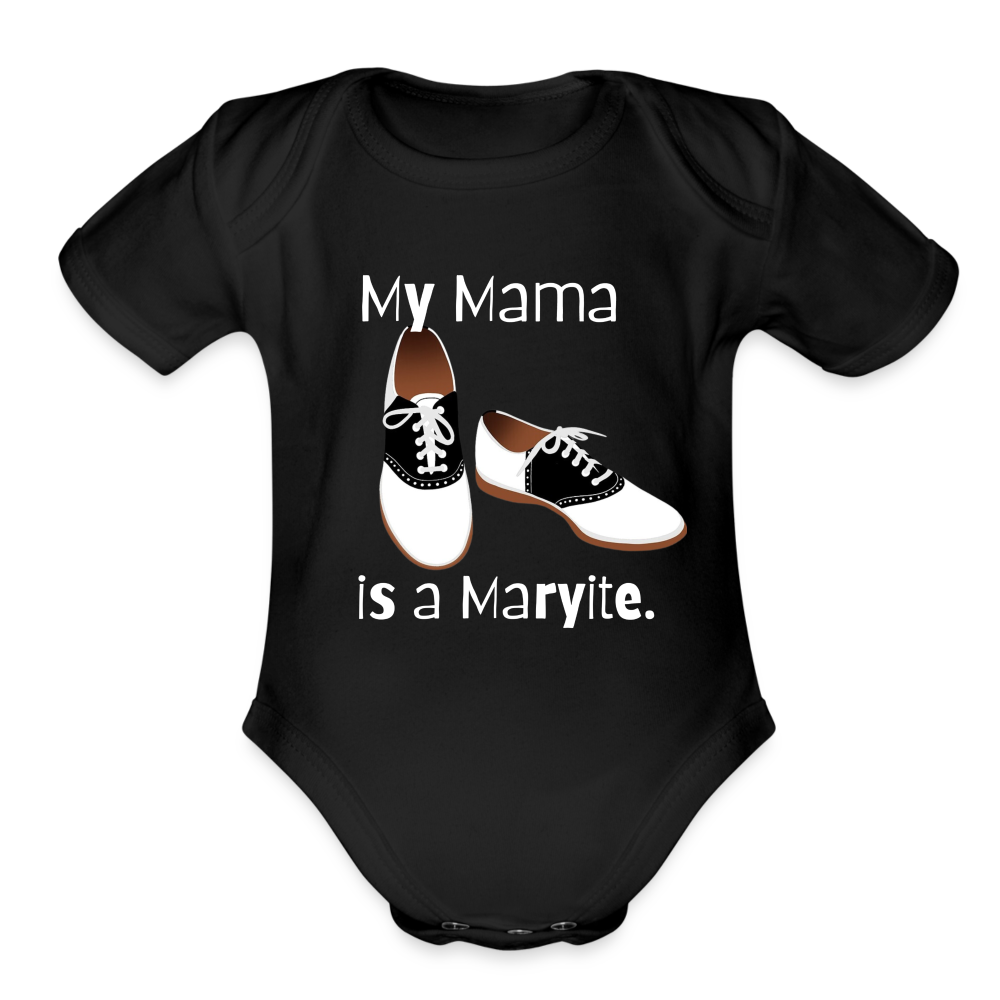 My Mama Baby Bodysuit - black